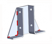 DBL DELTA PLATE (GUSSETED)