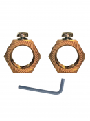 25mm BRASS EARTHING NUT (Pack of 2)