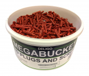 Red Plugs & Pozi Csk Twinthread Woodscrews Megabucket