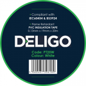 PVC Insulation Tape White 20m