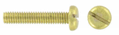 M4 X 16 BRASS PAN SLT M/SCREW