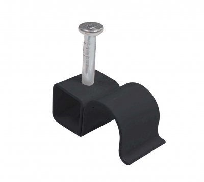 Deligo Round Metal Cable Clips - Black