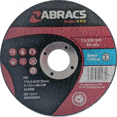 Flat Metal Cutting Discs 100 x 3.0 x 16mm