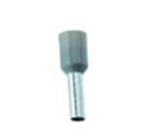 French Bootlace Ferrules 2.5 x 8mm Grey
