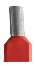Doulbe Bootlace Ferrules 10.0mm Red