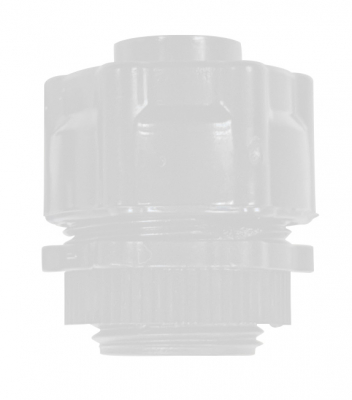 25MM WHITE GLANDS FOR FLEXIBLE PLASTIC CONDUIT