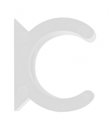 25MM WHITE ROUND CLIPS (SADDLES) FOR PVC CONDUIT