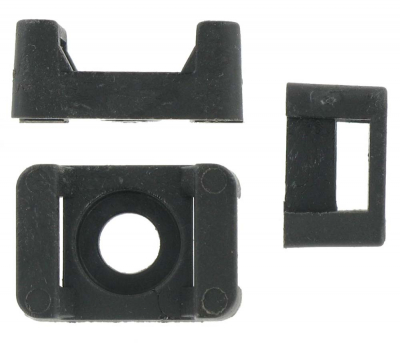 Cable Tie Saddles Black