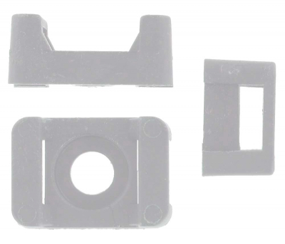 Cable Tie Saddles White