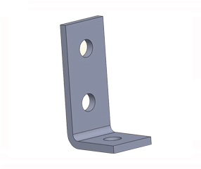Channel Brackets 90&deg; 2x1 Hole 42 x 102mm