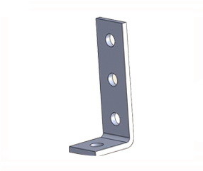 Channel Brackets 90&deg; 3x1 Hole 55 x 132mm