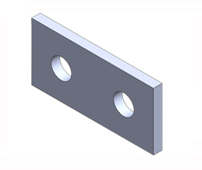 2 HOLE SPLICE PLATE