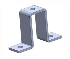 U (TOP HAT) BRACKETS 82mm