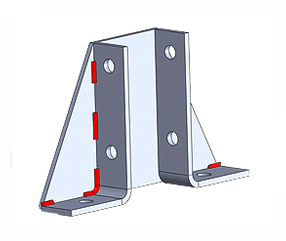 DBL DELTA PLATE (GUSSETED)