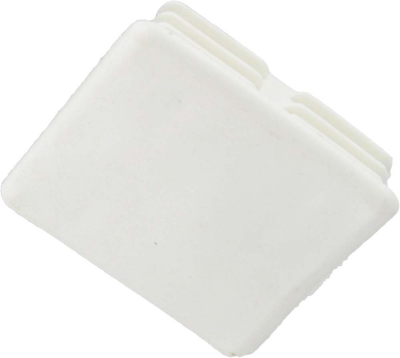 41mm CHANNEL END CAPS WHITE