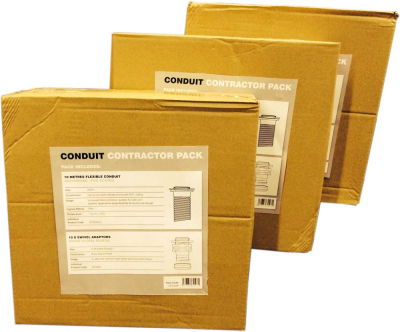 25MM PVC BLACK FLEX CONTRACTORS PACK