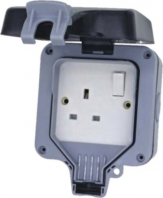 IP66 Outdoor Switched Socket DP 1 Gang 30A