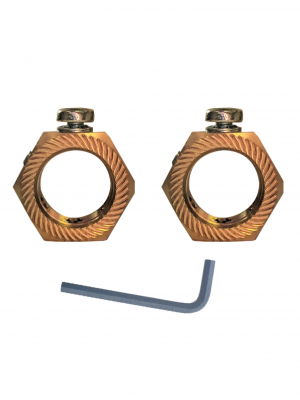 25mm BRASS EARTHING NUT (Pack of 2)
