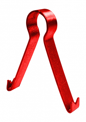 Knock-In Metal Cable Clips 6-9mm Red