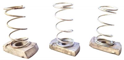 HDG Channel Nuts Long Spring M6