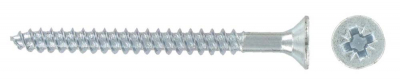 12 x 2" Pozi Countersunk Twinthread Woodscrews BZP