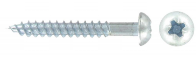 10 x 3” Pozi Round Twinthread Woodscrews