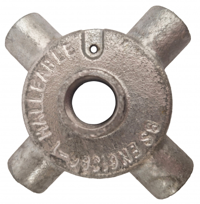 Intersection & Back Outlet Malleable Box 20mm