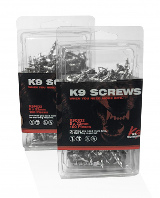 K9SCREWS Raised Countersunk Masonry Screws 6 x 32mm