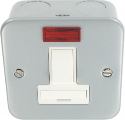 Metal Clad Fused Unit with Neon SP 13A 1 Gang
