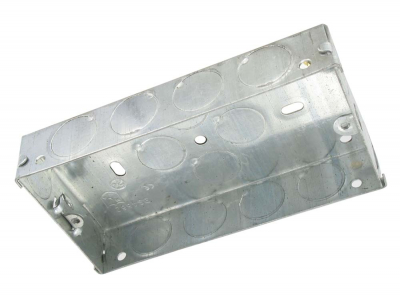 2 gang 25mm Steel Switch & Socket Back Boxes