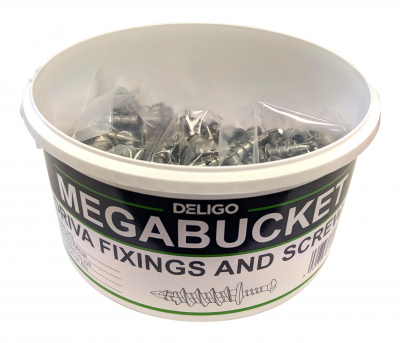 32mm Driva Plasterboard Fixings Megabucket (200 Drives and Screws)