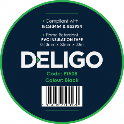 PVC Insulation Tape Black 50mm x 33m