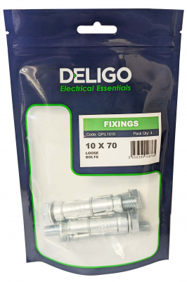 Loose Bolts 10 x 70mm (Pack of 4)