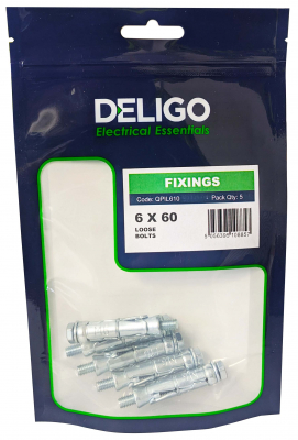 Loose Bolts 6 x 60mm (Pack of 5)