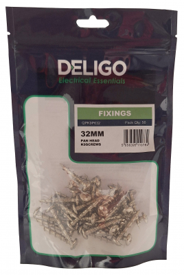 K9SCREWS Pan Head Masonry Screws 32mm (Pack of 50)