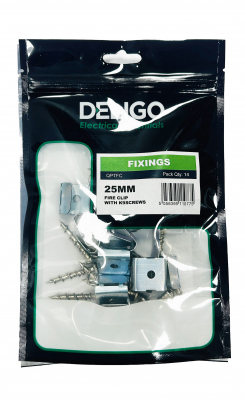 Fire Clips & Screws for Trunking (Pack of 14)