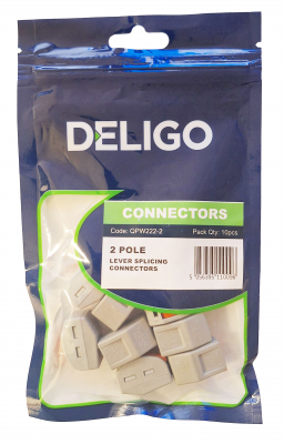 2-Pole Lever Connector Pack (10pcs)