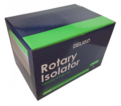 AC Rotary Isolator 100A 240 x 160 x 120mm