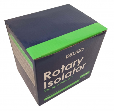 AC Rotary Isolator 32A 125 x 100 x 85mm