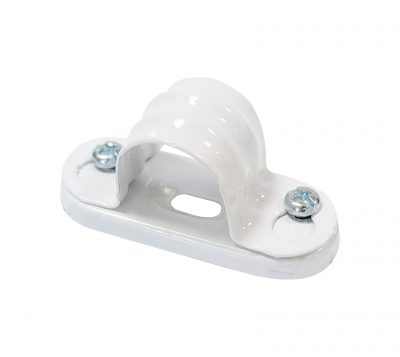 Steel Spacer Bar Saddles White 20mm