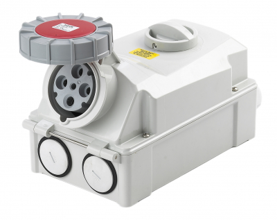 Industrial Interlocking Switch IP67 4 Pin 415V-63A