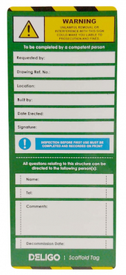Scaffold Tag Inserts