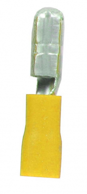 Bullet Terminals Male Yellow 5mm