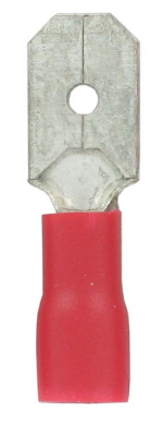 Male Push-On Terminals Red 4.8mm