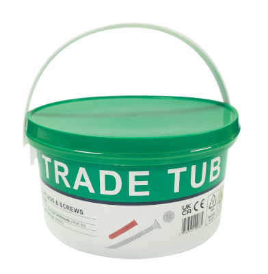 Trade Tub 400 x Red Plugs & 400 8 x 1 1/2" Screws