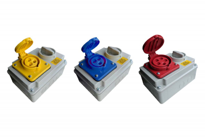 Interlocked Switched Socket IP44 - Horizontal